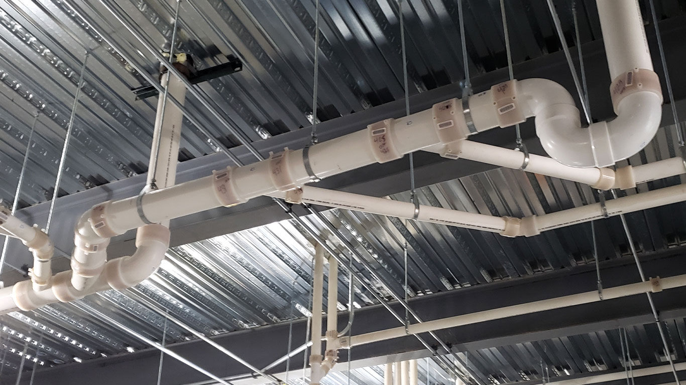Installation of Orion Piping System in Ceiling